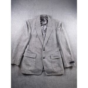 Joe Namath Signature Collection Blazer 42R Herringbone Tweed Sport Coat Vintage